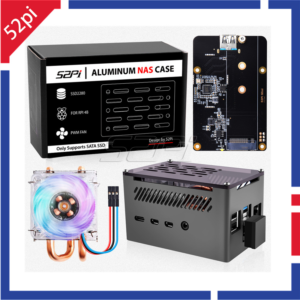 52Pi Raspberry Pi 4 Case Alumi - Argon One V3 M.2 Nvme Case 评论和价格
