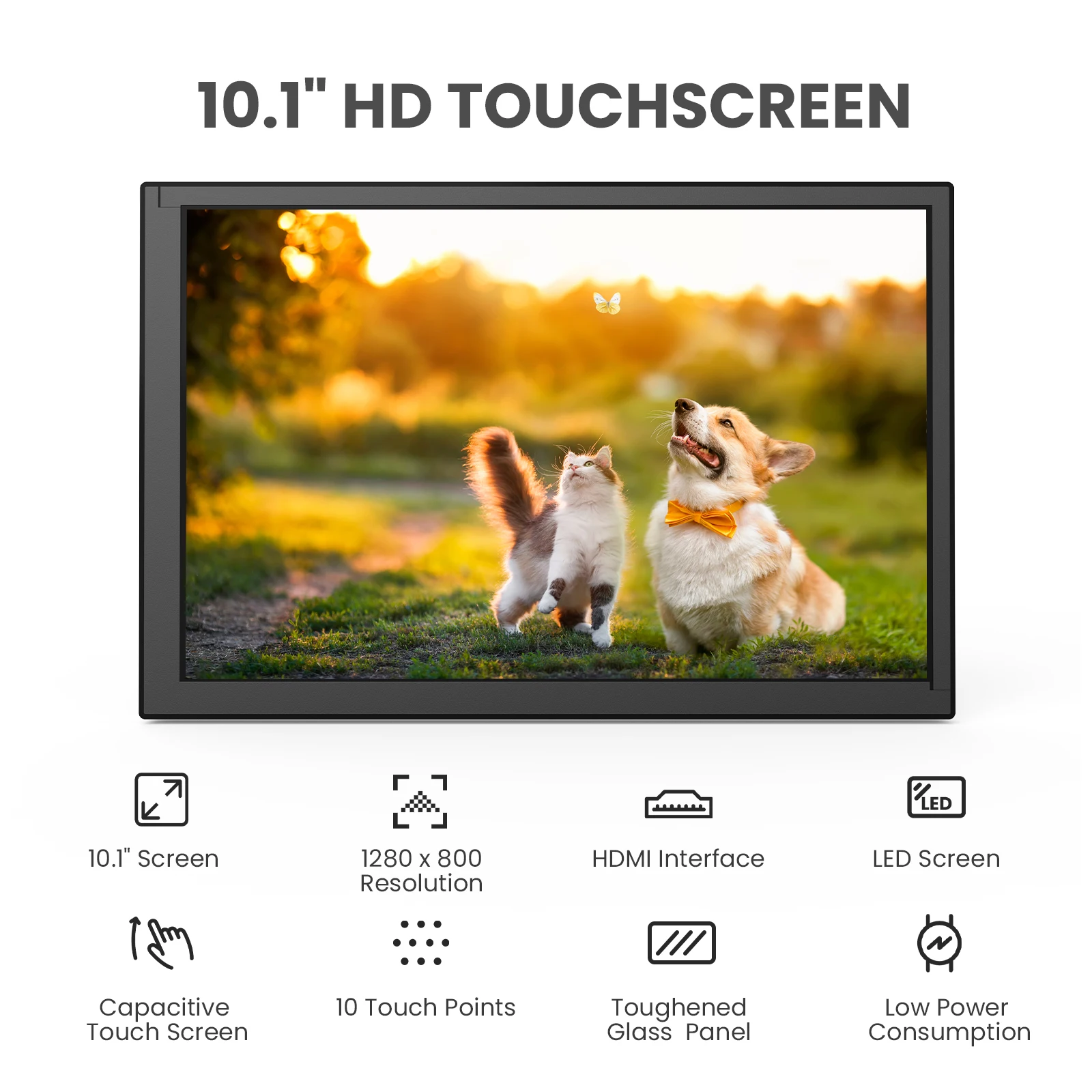 HDR 1280x800 IPS Capacitive To - Raspberry Pi 10.1 Inch Capacitive Touch Screen Ips 评论和价格